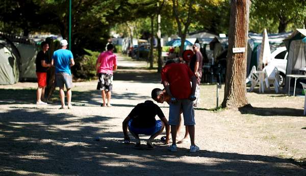 Petanque competition at the campsite al sol argeles sur mer