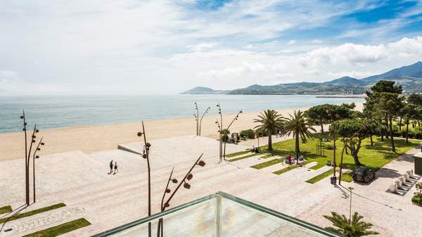 The promenade of Argeles sur mer