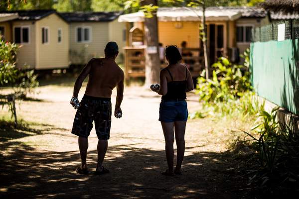 Petanque competition at the camping al sol argeles sur mer