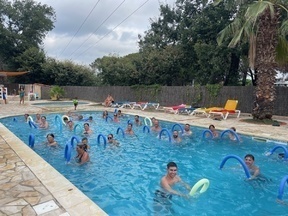 de la musique ,de l'exercice et des fous rires au camping al sol.